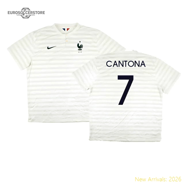 France 2014-15 Away Shirt ((Very Good) XXL) (Cantona 7)-The Soccer Shirt Hub