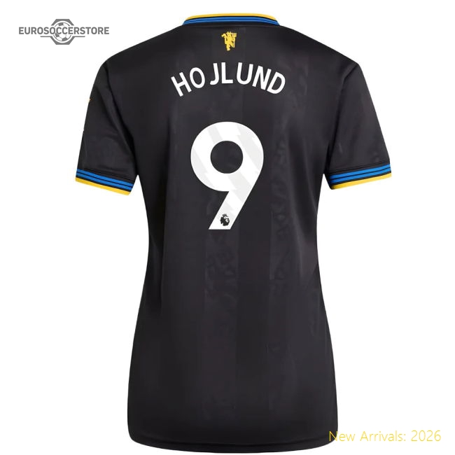 2025-2026 Man Utd Authentic Third Shirt (Womens) (Hojlund 9)-The Soccer Shirt Hub