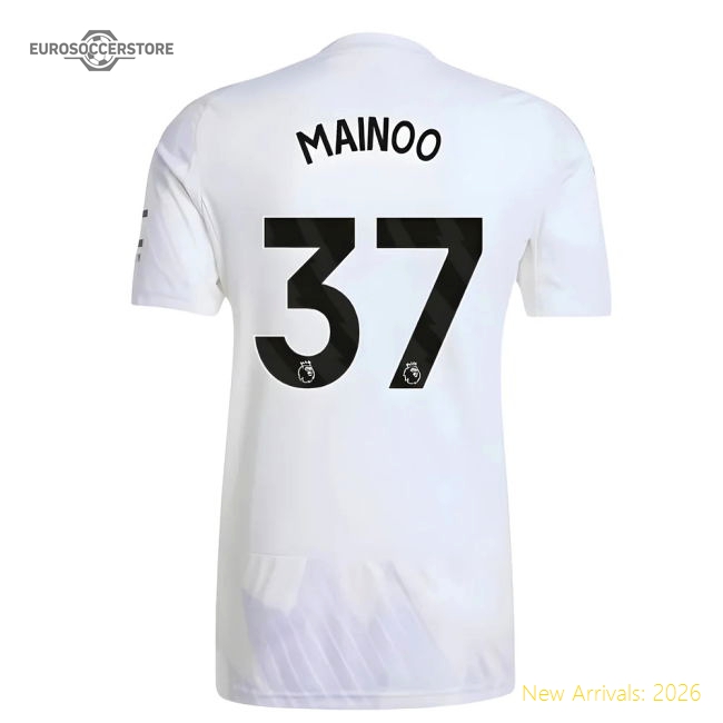 2025-2026 Man Utd Away Shirt (Mainoo 37)-The Soccer Shirt Hub