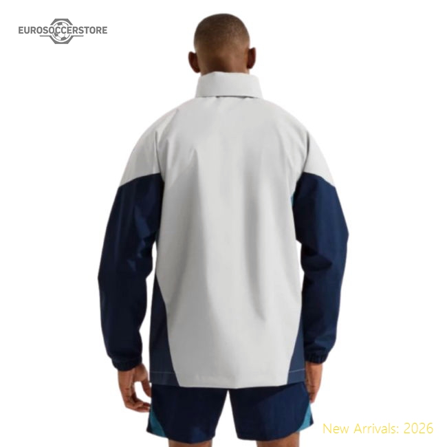 2025-2026 Arsenal Allweather Jacket (Grey)-The Soccer Shirt Hub