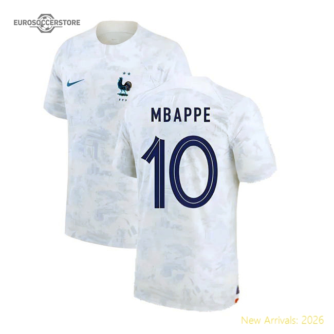 2022-2023 France Away Shirt (MBAPPE 10)-The Soccer Shirt Hub