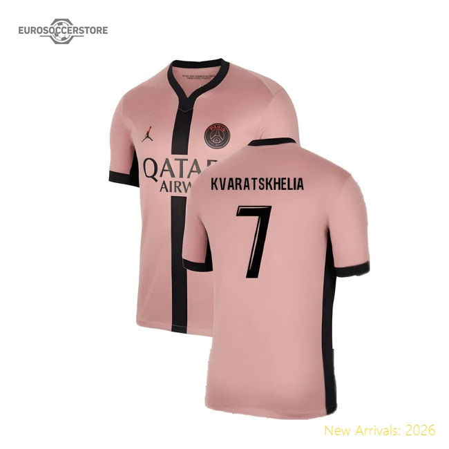2024-2025 PSG Third Shirt (Kvaratskhelia 7)-The Soccer Shirt Hub