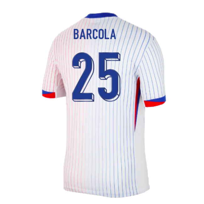 2024-2025 France Away Shirt (Barcola 25)-The Soccer Shirt Hub