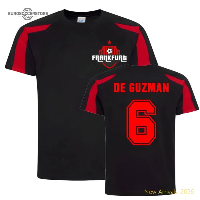 Jonathan de Guzman Frankfurt Sports Training Jersey (Black)-The Soccer Shirt Hub