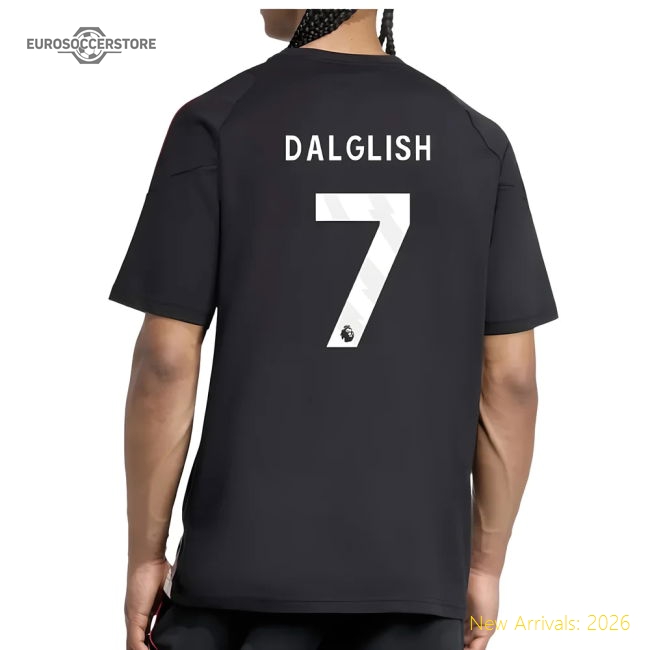 2025-2026 Liverpool Training Tee (Black) (Dalglish 7)-The Soccer Shirt Hub