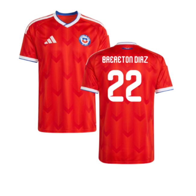 2026-2027 Chile Home Shirt (Brereton Diaz 22)-The Soccer Shirt Hub