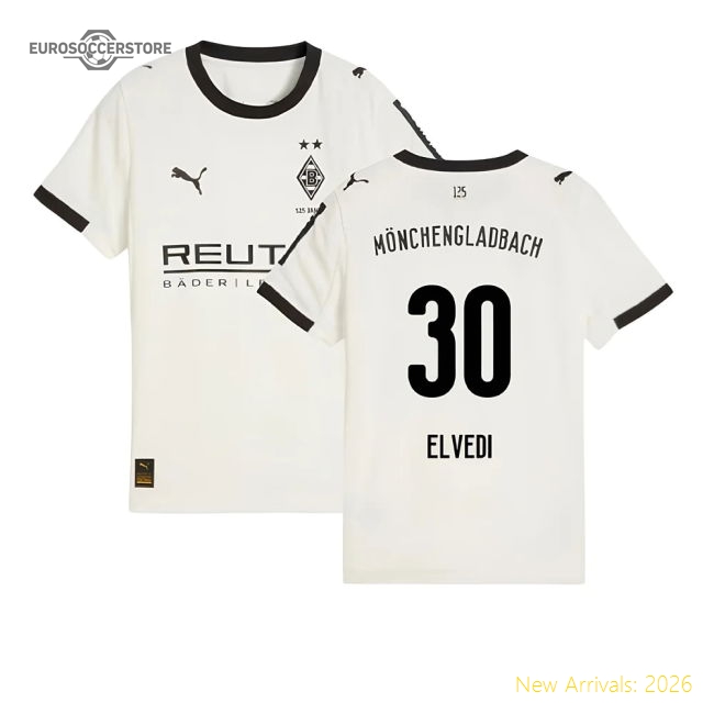 2025-2026 Borussia MGB Home Shirt (Kids) (Elvedi 30)-The Soccer Shirt Hub