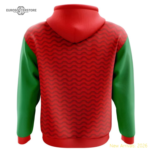2025-2026 Morocco Home Concept Football Hoody (Kids)-The Soccer Shirt Hub