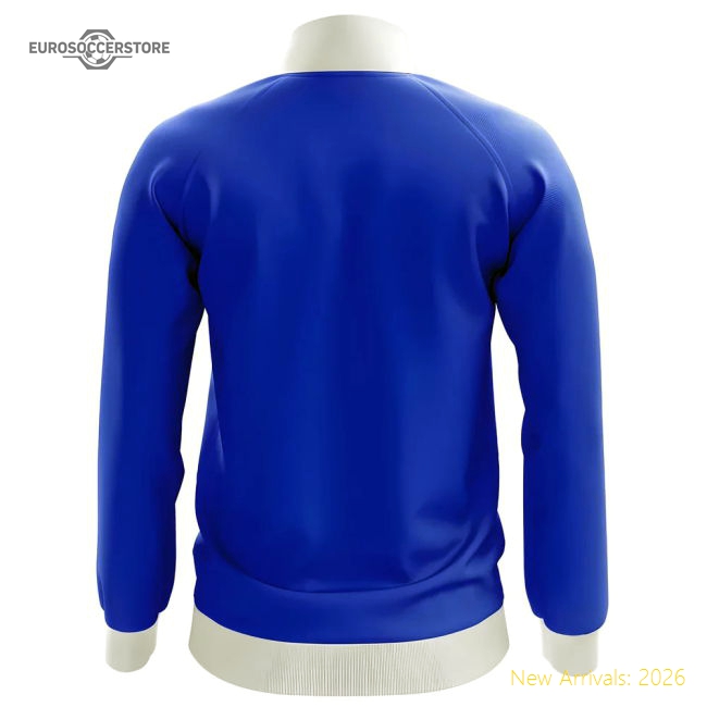 Iceland Concept Football Track Jacket (Blue) - Kids-The Soccer Shirt Hub