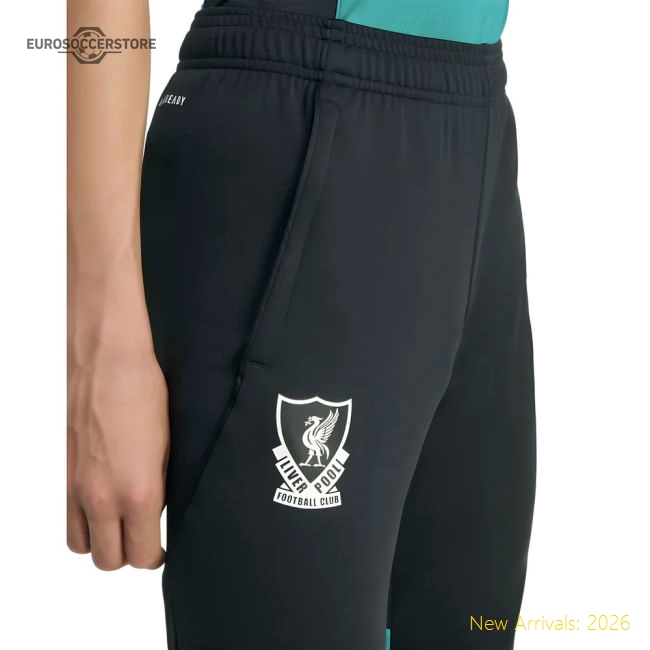 2025-2026 Liverpool EU Training Pants (Black) - Kids-The Soccer Shirt Hub
