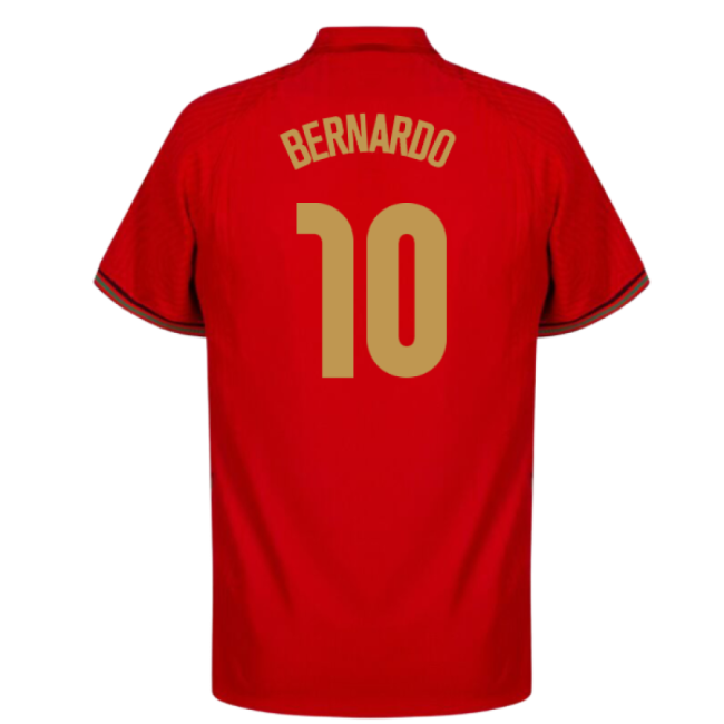 2020-2021 Portugal Home Shirt (Bernardo 10)-The Soccer Shirt Hub