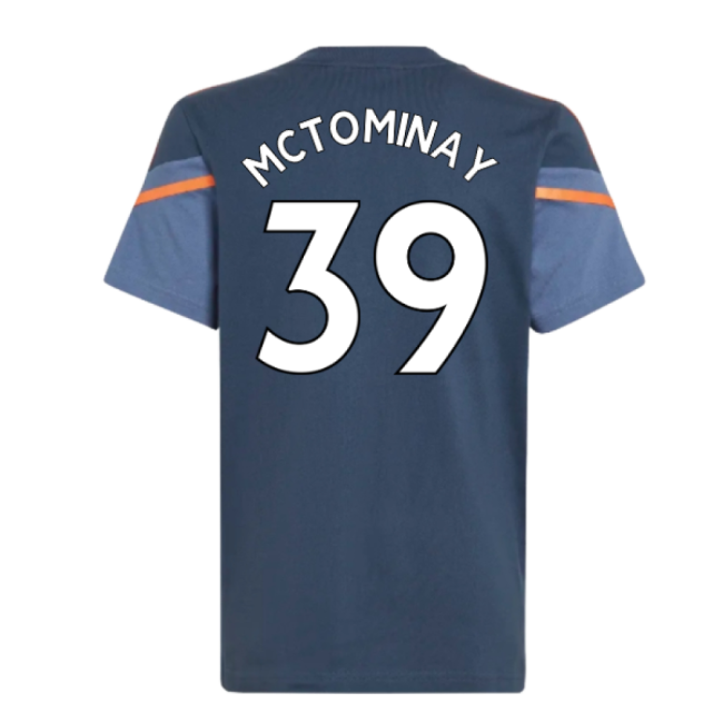 2022-2023 Man Utd Training Tee (Crew Navy) - Kids (McTOMINAY 39)-The Soccer Shirt Hub