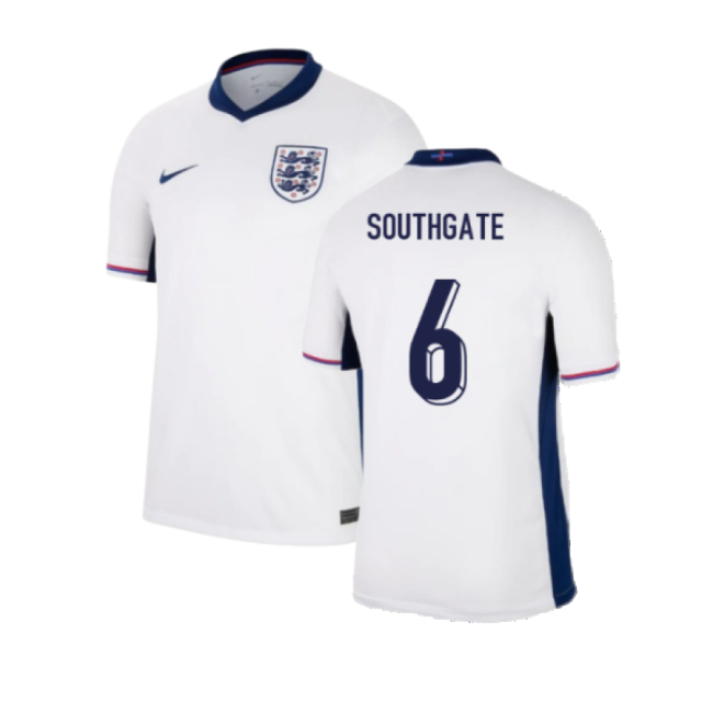 2024-2025 England Home Shirt (Southgate 6)-The Soccer Shirt Hub