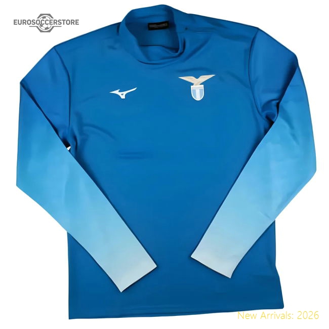 2024-2025 Lazio Mid Layer 1/2 Zip Training Top (Royal)-The Soccer Shirt Hub