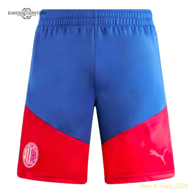 2023-2024 AC Milan Training Shorts (Royal Sapphire)-The Soccer Shirt Hub