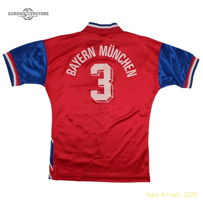 Bayern Munich 1993-95 Home Shirt (XS) #3 (Very Good)-The Soccer Shirt Hub