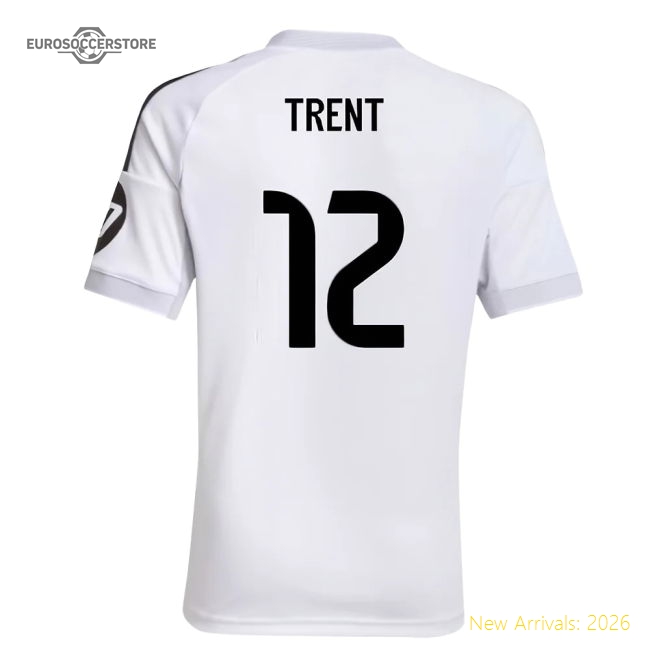 2025-2026 Real Madrid Home Shirt (Kids) (Trent 12)-The Soccer Shirt Hub