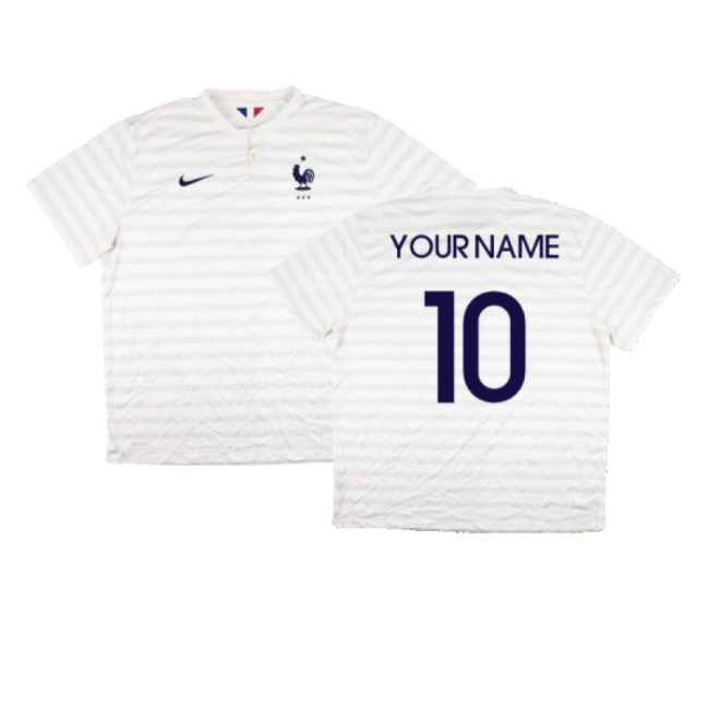 France 2014-15 Away Shirt ((Very Good) XXL) (Your Name)-The Soccer Shirt Hub
