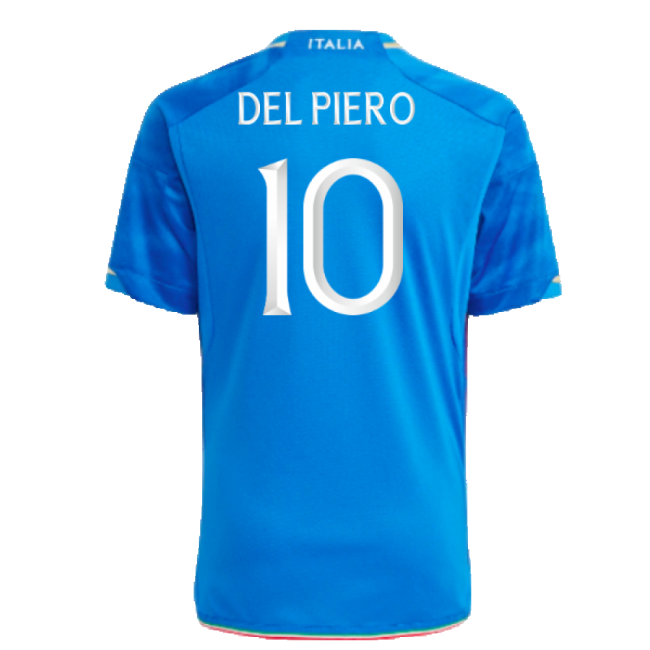 2023-2024 Italy Home Shirt (Kids) (DEL PIERO 10)-The Soccer Shirt Hub