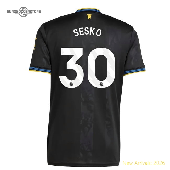 2025-2026 Manchester United Third Shirt (Sesko 30)-The Soccer Shirt Hub