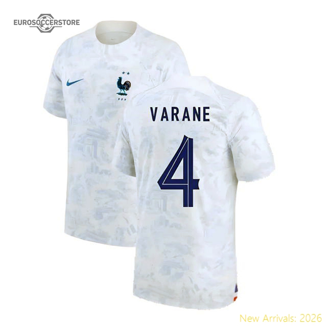 2022-2023 France Away Shirt (VARANE 4)-The Soccer Shirt Hub