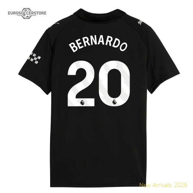 2025-2026 Man City Away Mini Kit (Bernardo 20)-The Soccer Shirt Hub