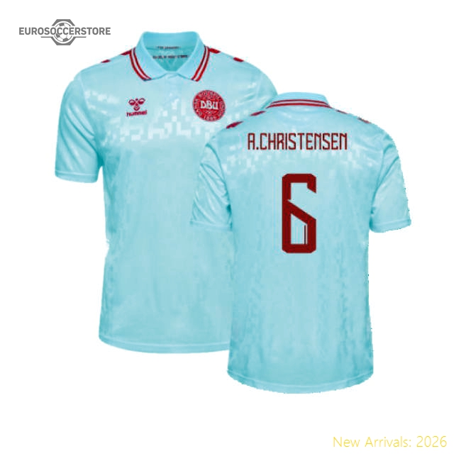 2024-2025 Denmark Away Shirt (A.Christensen 6)-The Soccer Shirt Hub