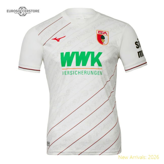 2024-2025 FC Augsburg Home Shirt-The Soccer Shirt Hub