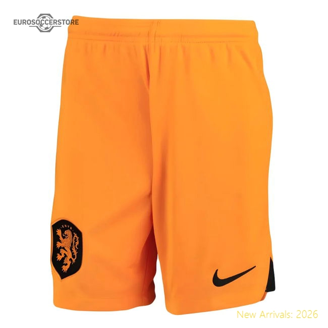 2022-2023 Holland Home Shorts (Orange) - Kids-The Soccer Shirt Hub