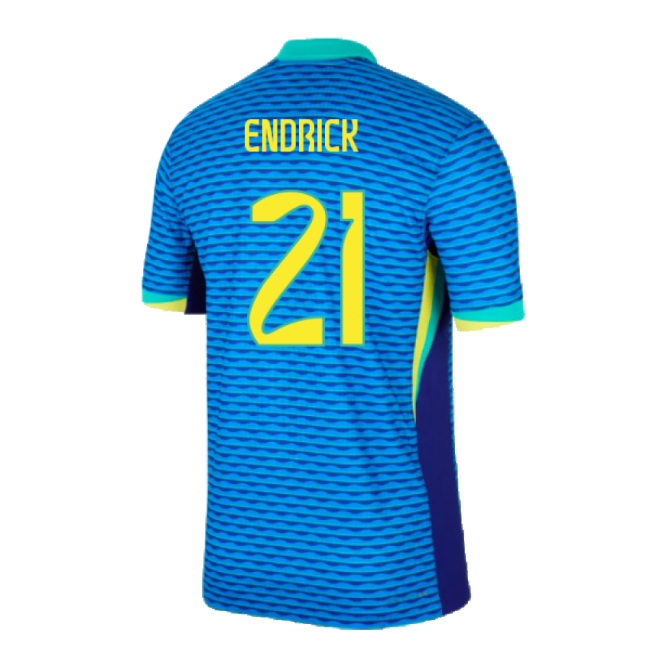 2024-2025 Brazil Away Dri-Fit ADV Match Shirt (Endrick 21)-The Soccer Shirt Hub