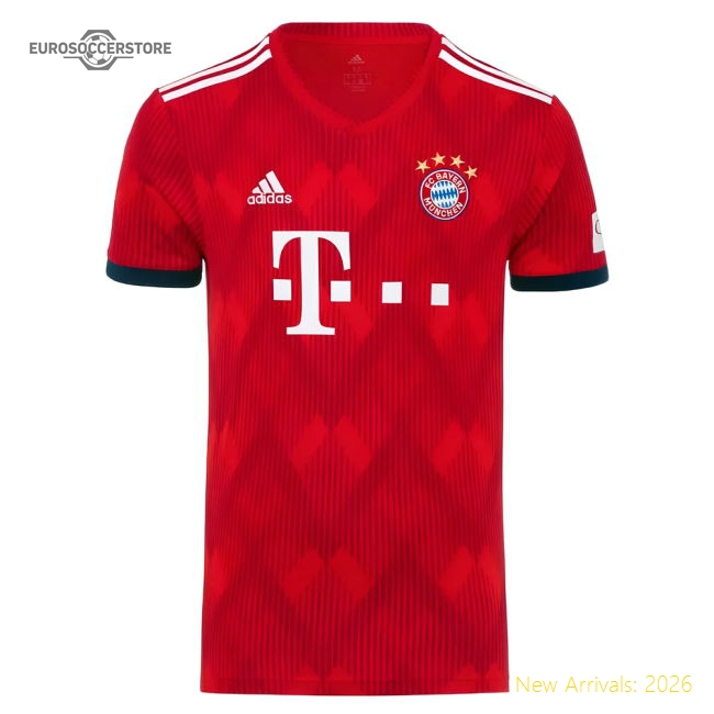 Bayern Munich 2018-19 Home Shirt (S) James #11 (Excellent)-The Soccer Shirt Hub