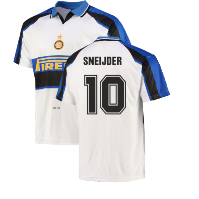 1996 Inter Milan Away Shirt (SNEIJDER 10)-The Soccer Shirt Hub