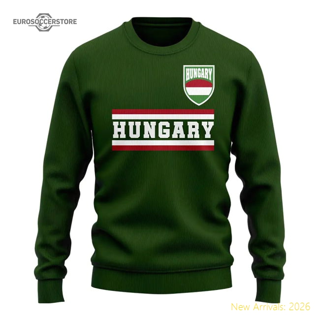 Hungary Core Country Sweatshirt (Green)-The Soccer Shirt Hub