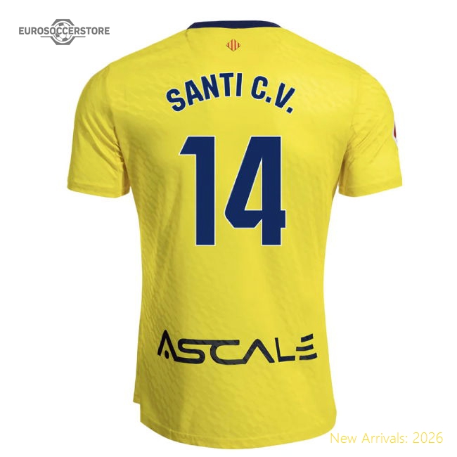 2025-2026 Villarreal Home Shirt (Santi C.V. 14)-The Soccer Shirt Hub