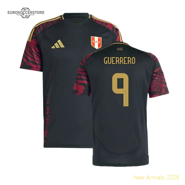 2024-2025 Peru Away Shirt (Guerrero 9)-The Soccer Shirt Hub