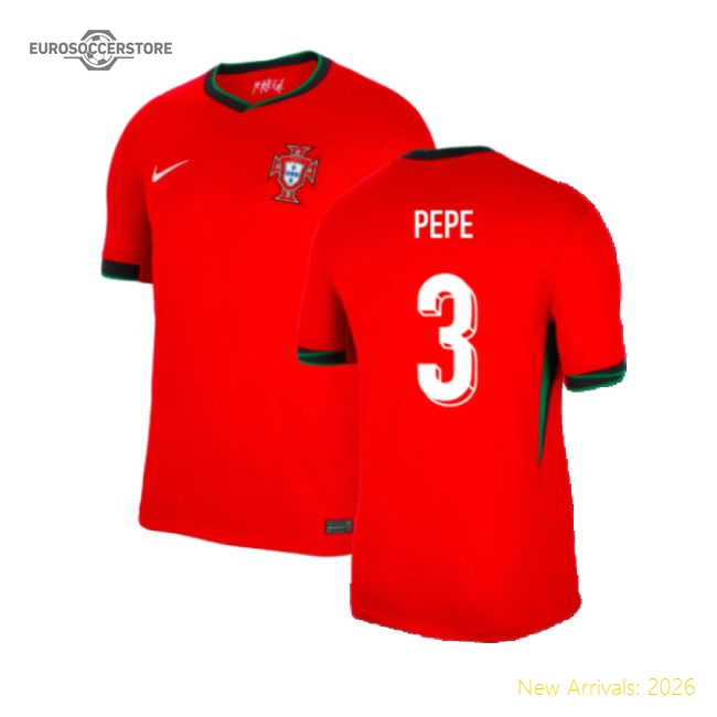 2024-2025 Portugal Home Shirt (Pepe 3)-The Soccer Shirt Hub