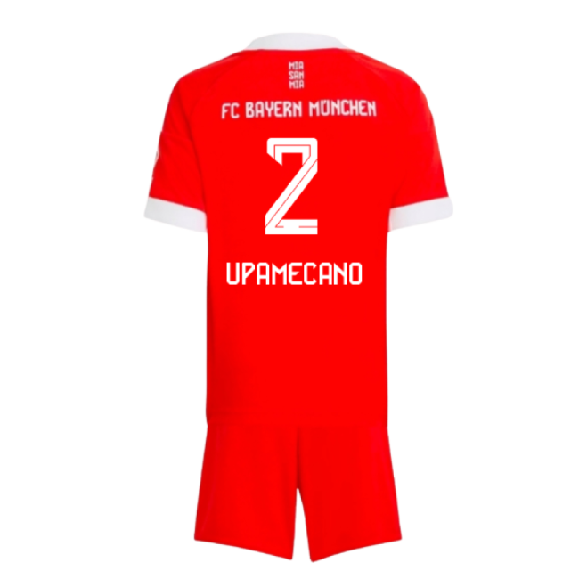 2025-2026 Bayern Munich Home Mini Kit (Upamecano 2)-The Soccer Shirt Hub