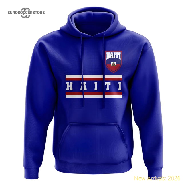 Haiti Core Football Country Hoody (Royal)-The Soccer Shirt Hub