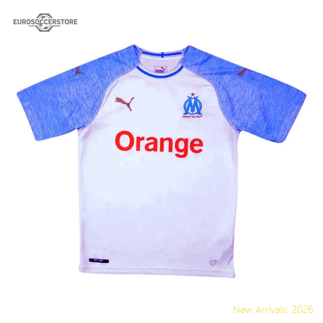 Marseille 2018-19 Home Shirt (XS) (Very Good)-The Soccer Shirt Hub