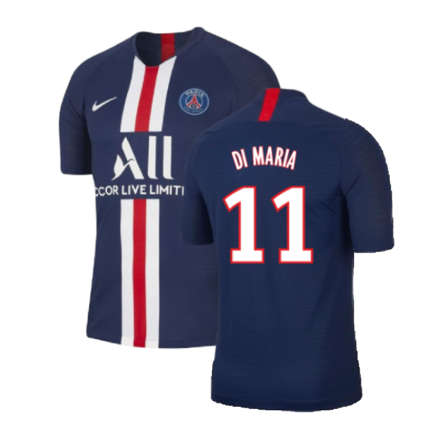 PSG 2019-20 Home Nike Vaporknit Shirt ((Mint) S) (DI MARIA 11)-The Soccer Shirt Hub
