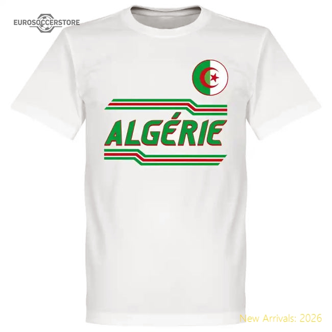 Algeria Mahrez 7 Team T-Shirt - White-The Soccer Shirt Hub