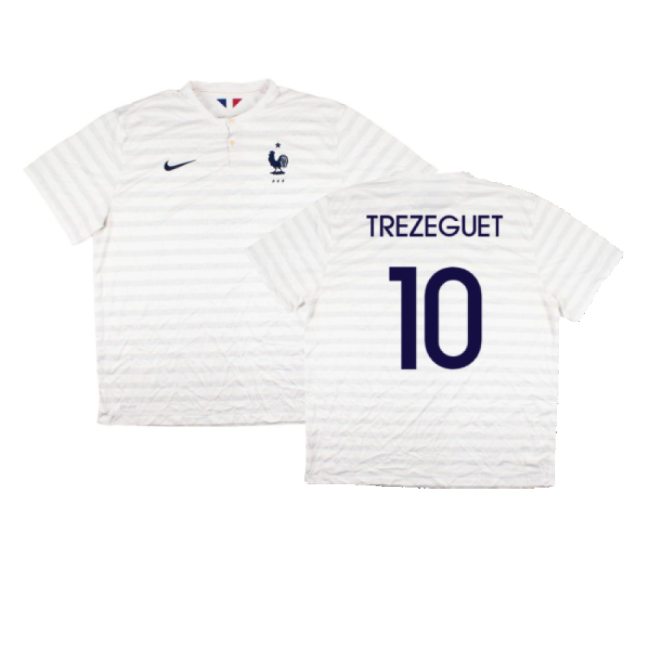 France 2014-15 Away Shirt ((Very Good) XXL) (Trezeguet 10)-The Soccer Shirt Hub