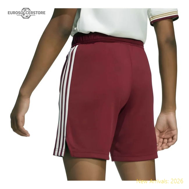 2025-2026 Arsenal Third Shorts (Burgundy) - Kids-The Soccer Shirt Hub