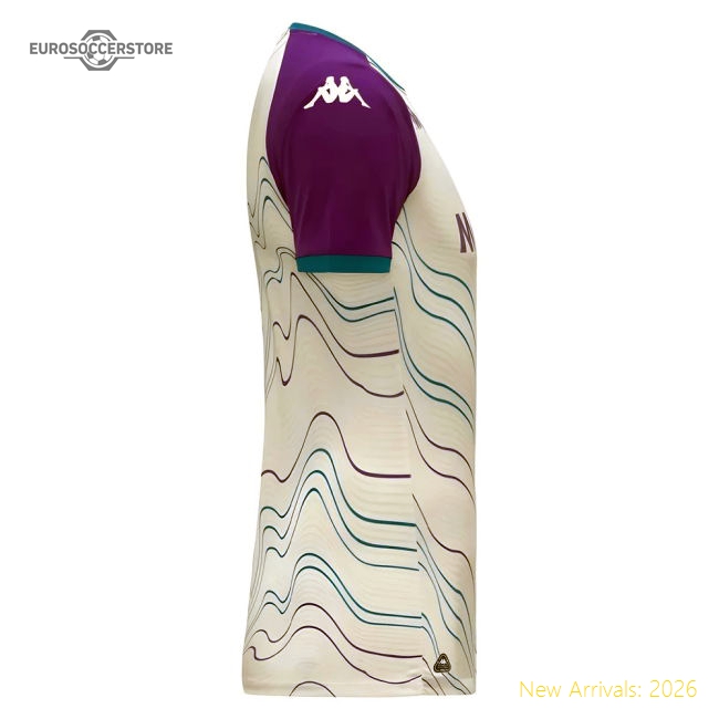 2025-2026 Fiorentina Pre Match Shirt (White-Violet)-The Soccer Shirt Hub