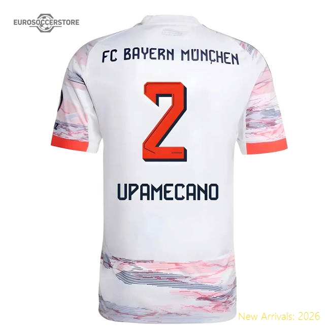 2025-2026 Bayern Munich Away Shirt (Upamecano 2)-The Soccer Shirt Hub