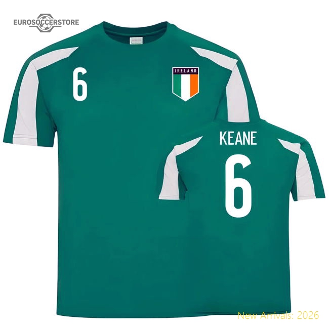 Ireland Sports Training Jersey (Roy Keane 6)-The Soccer Shirt Hub