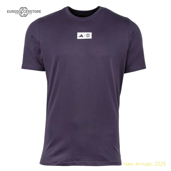 2025-2026 Man Utd Seasonal Graphic Tee (Trace Purple)-The Soccer Shirt Hub