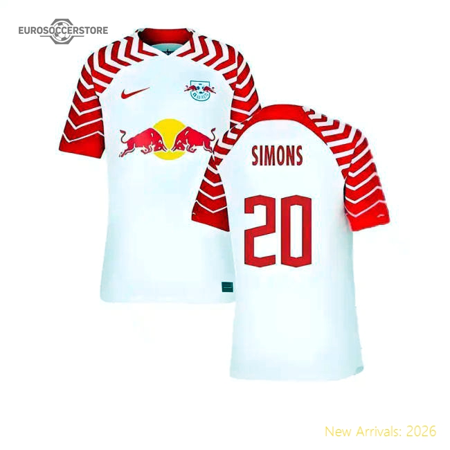 2023-2024 Red Bull Leipzig Home Shirt (Kids) (Simons 20)-The Soccer Shirt Hub