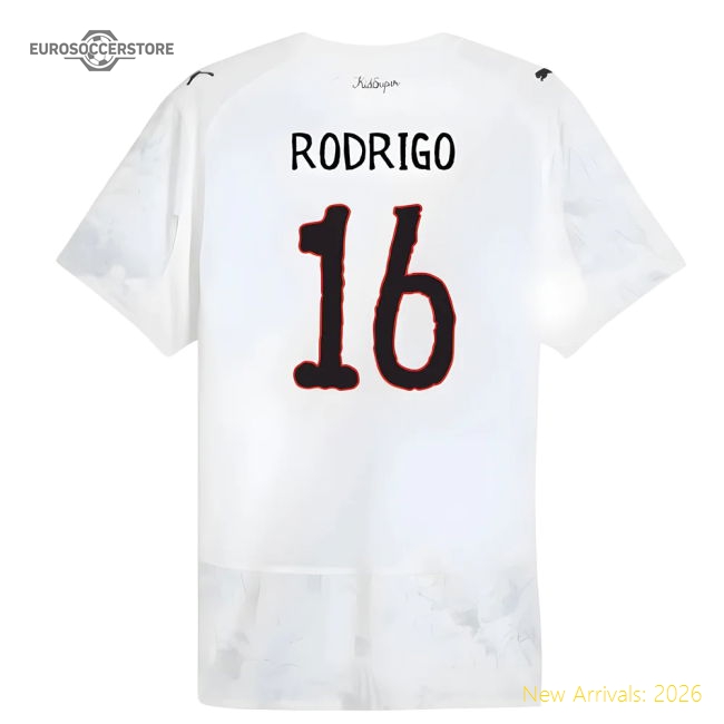 2025-2026 KIDSUPER x Manchester City CWC Authentic Shirt (White) (Rodrigo 16)-The Soccer Shirt Hub