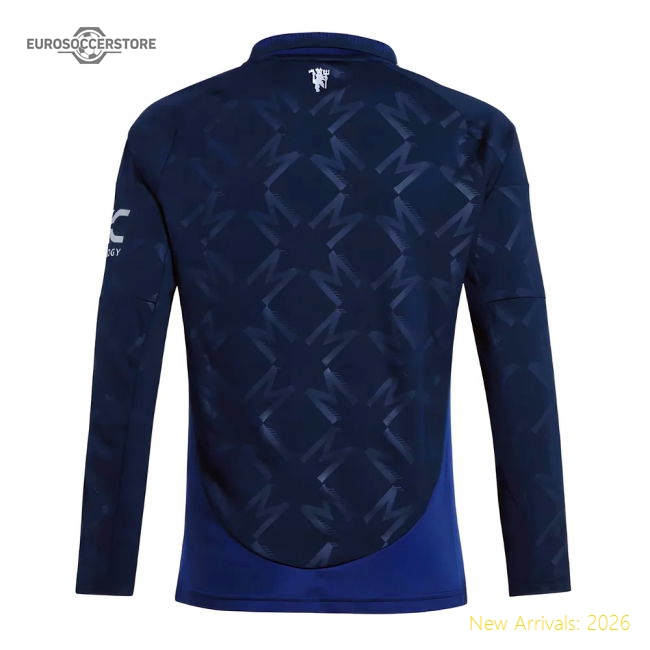 2024-2025 Man Utd Long Sleeve Away Shirt (Kids)-The Soccer Shirt Hub